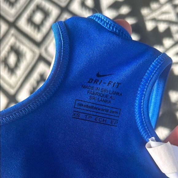 Nike Blue and Pink Top Racerback Design sports bra   E - Picture 2 of 3